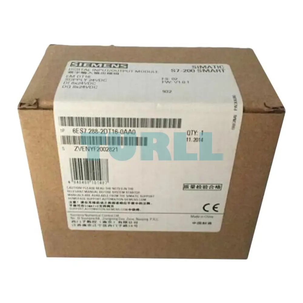 Siemens 6ES7288-2DT16-0AA0 SIMATIC S7-200 SMART Digital I/O SM DT16 Module Original Brand New 4 Siemens 6ES7288-2DT16-0AA0 SIMATIC S7-200 SMART Digital I/O SM DT16 Module