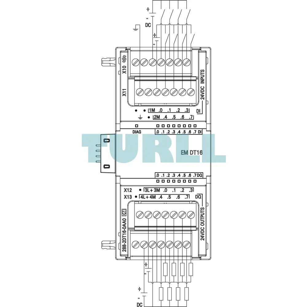 Siemens 6ES7288-2DT16-0AA0 SIMATIC S7-200 SMART Digital I/O SM DT16 Module Original Brand New 5 Siemens 6ES7288-2DT16-0AA0 SIMATIC S7-200 SMART Digital I/O SM DT16 Module