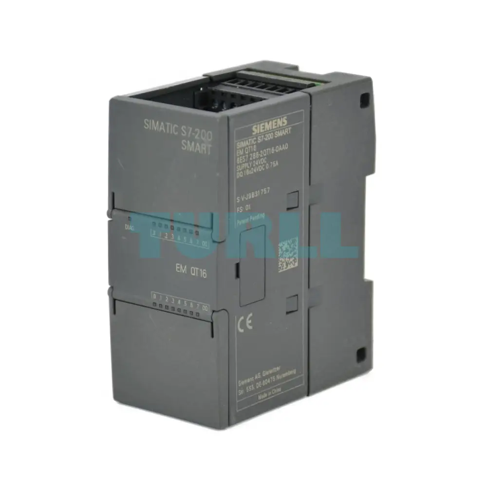 Siemens 6ES7288-2QT16-0AA0 SIMATIC S7-200 SMART Digital Output EM DT16, 16 DO, 24V DC Original Brand New 1 Siemens 6ES7288-2QT16-0AA0 SIMATIC S7-200 SMART Digital Output EM DT16, 16 DO, 24V DC