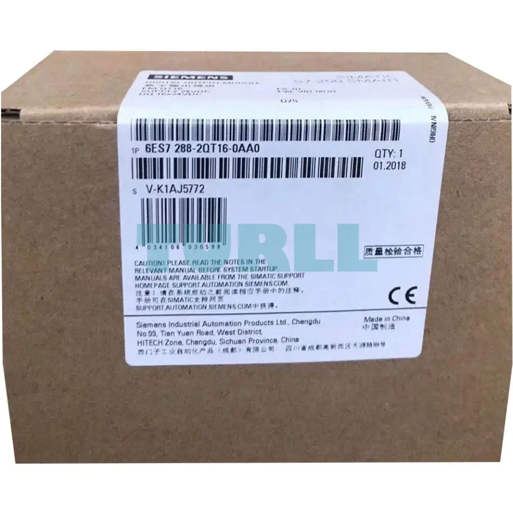 Siemens 6ES7288-2QT16-0AA0 SIMATIC S7-200 SMART Digital Output EM DT16, 16 DO, 24V DC Original Brand New 4 Siemens 6ES7288-2QT16-0AA0 SIMATIC S7-200 SMART Digital Output EM DT16, 16 DO, 24V DC