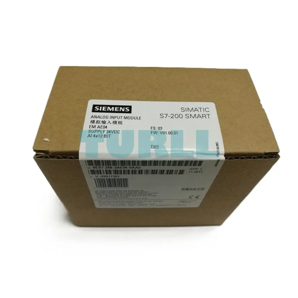 Siemens 6ES7288-3AE04-0AA0 SIMATIC S7-200 SMART Analog Input Module SM AI04 Original Brand New 6 Siemens 6ES7288-3AE04-0AA0 SIMATIC S7-200 SMART Analog Input Module SM AI04
