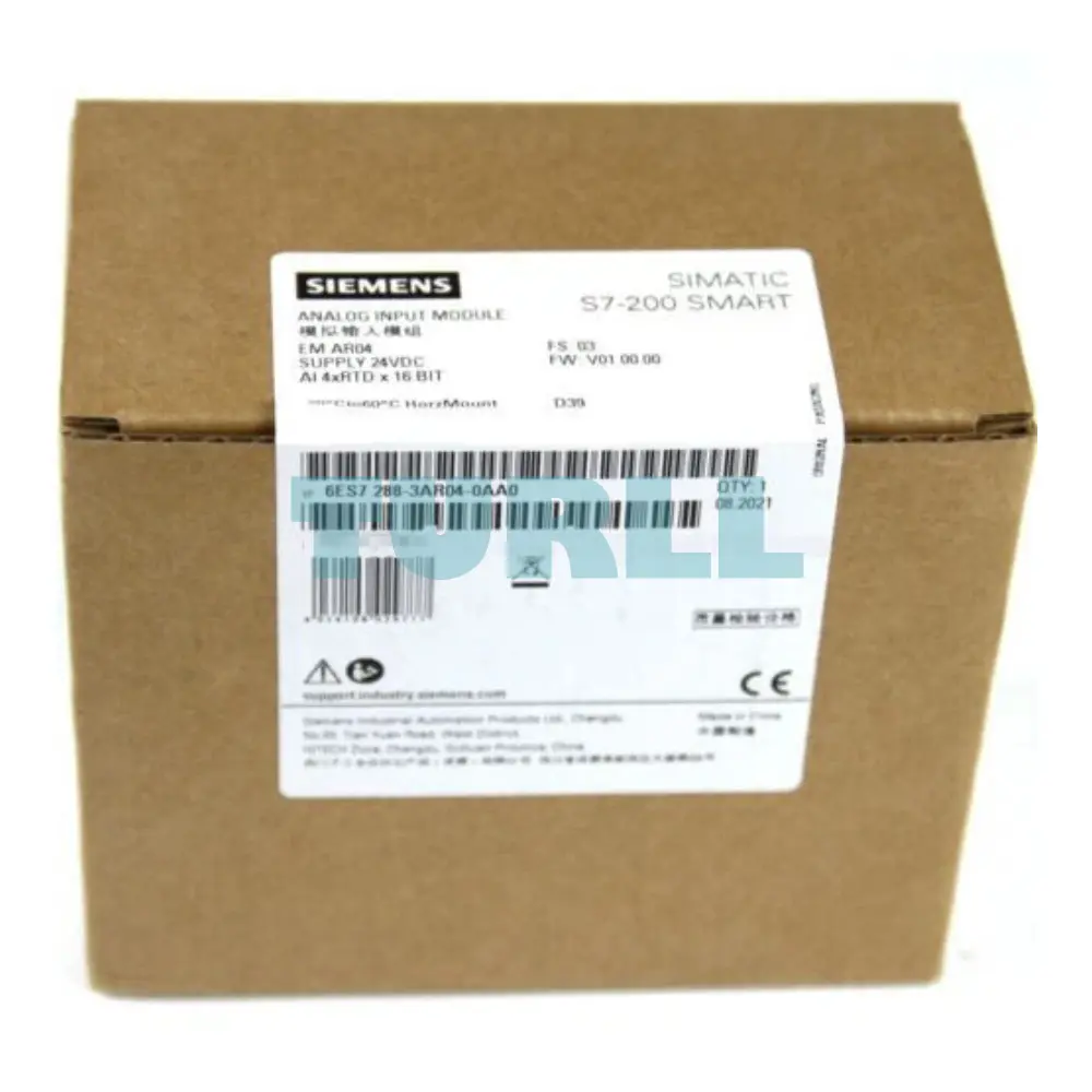 Siemens 6ES7288-3AR04-0AA0 SIMATIC S7-200 SMART SM AR04 RTD Module 4-Channel Analog Input