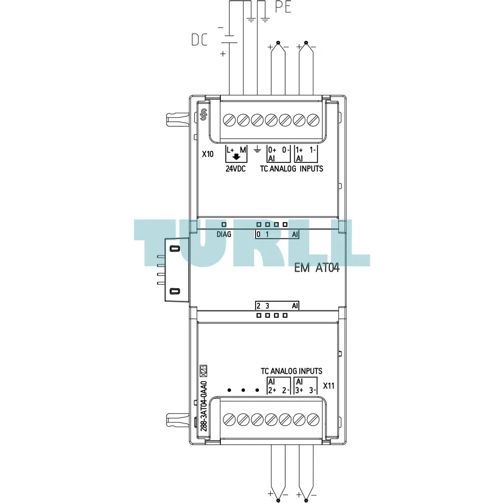 Siemens 6ES7288-3AT04-0AA0 SIMATIC S7-200 SMART SM AI04, 4-Channel Analog Thermocouple Original Brand New 6 Siemens 6ES7288-3AT04-0AA0 SIMATIC S7-200 SMART SM AI04, 4-Channel Analog Thermocouple