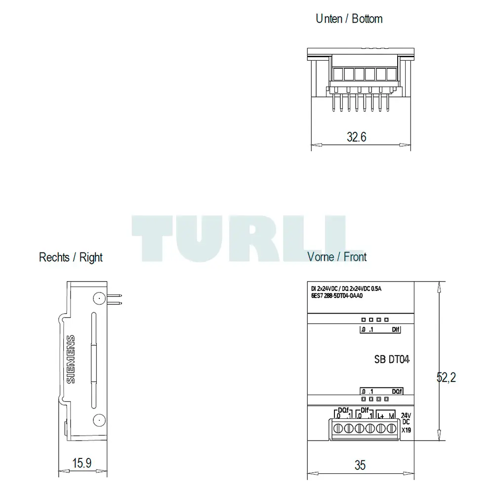 6ES7288-5DT04-0AA0 Siemens SIMATIC S7-200 SMART Digital I/O SB DT04 Original Brand New 4 6ES7288-5DT04-0AA0 Siemens SIMATIC S7-200 SMART Digital I/O SB DT0