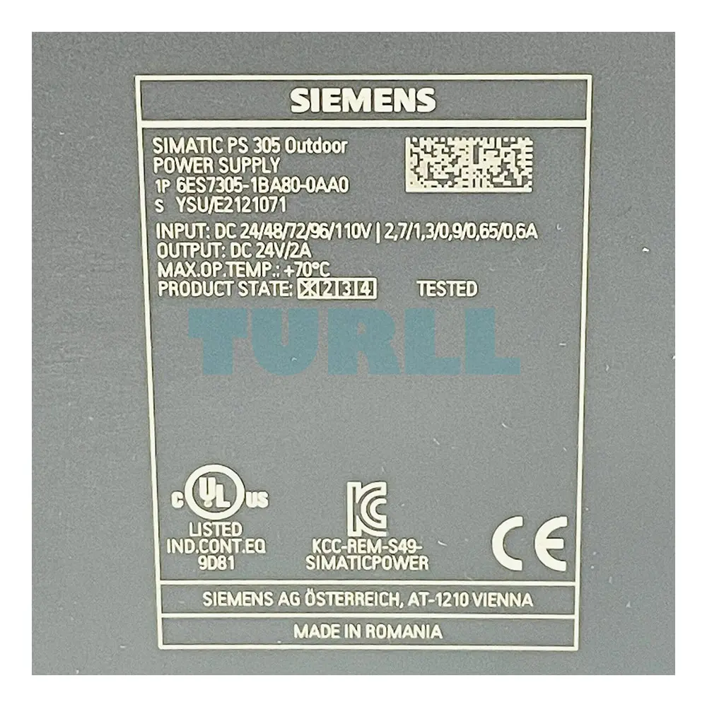 6ES7305-1BA80-0AA0 SIEMENS SIMATIC S7-300 with Regulated power supply PS305 Original Brand New 6 6ES7305-1BA80-0AA0 SIEMENS SIMATIC S7-300 with Regulated power supply PS305 Original Brand New - Image 6