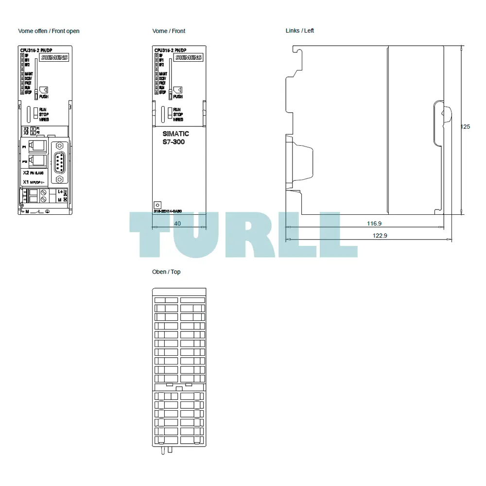 Siemens 6ES7315-2EH14-0AB0 SIMATIC S7-300 CPU 315-2 PN/DP Original Brand New 5 Siemens 6ES7315-2EH14-0AB0 SIMATIC S7-300 CPU 315-2 PN/DP