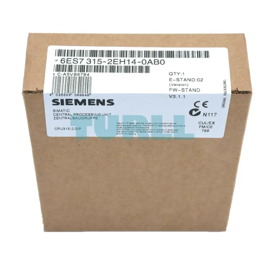 Siemens 6ES7315-2EH14-0AB0 SIMATIC S7-300 CPU 315-2 PN/DP Original Brand New 4 Siemens 6ES7315-2EH14-0AB0 SIMATIC S7-300 CPU 315-2 PN/DP