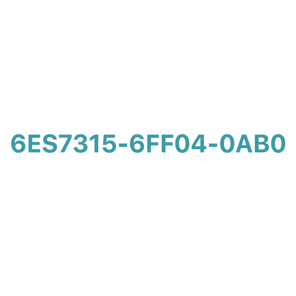 6ES7315-6FF04-0AB0 Siemens SIMATIC S7-300 CPU 315F-2DP Original Brand New 6 6ES7315-6FF04-0AB0 Siemens SIMATIC S7-300 CPU 315F-2DP