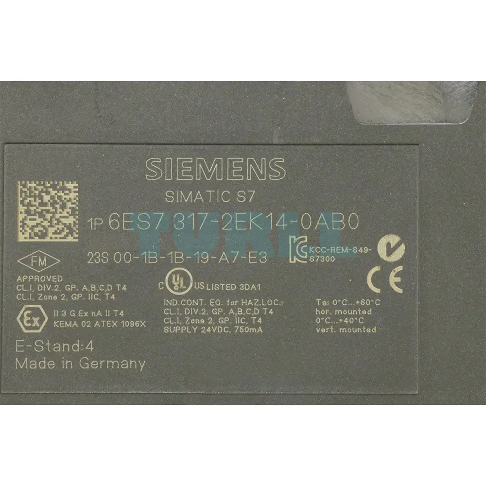 6ES7317-2EK14-0AB0 Siemens SIMATIC S7-300 CPU 317-2 PN/DP Original Brand New 4 6ES7317-2EK14-0AB0 Siemens SIMATIC S7-300 CPU 317-2 PN/DP