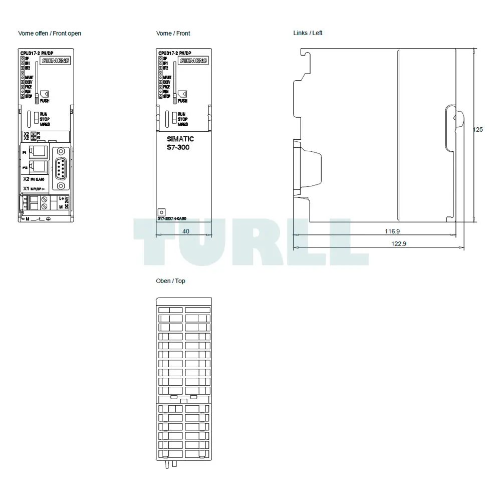 6ES7317-2EK14-0AB0 Siemens SIMATIC S7-300 CPU 317-2 PN/DP Original Brand New 5 6ES7317-2EK14-0AB0 Siemens SIMATIC S7-300 CPU 317-2 PN/DP