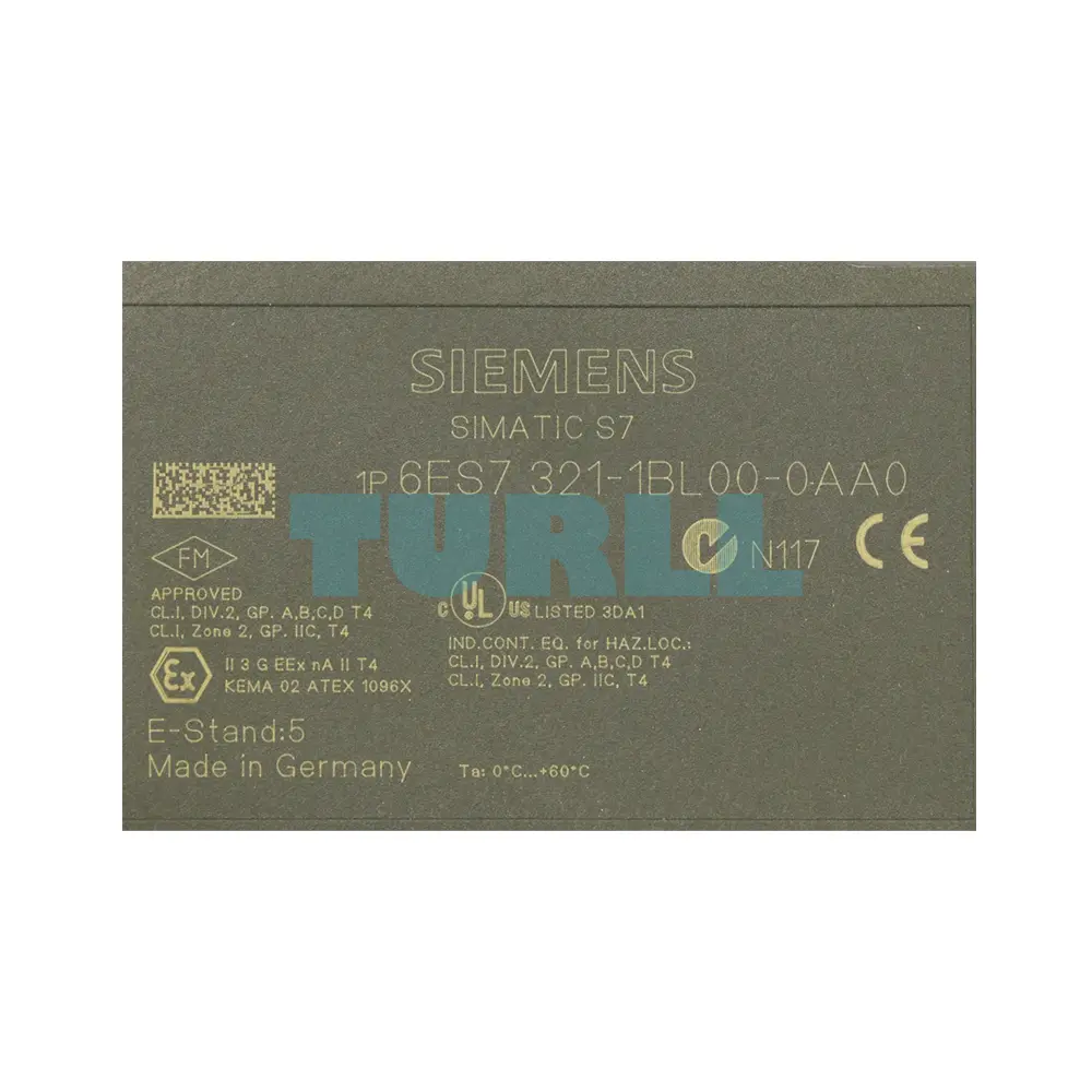 Siemens 6ES7321-1BL00-0AA0 SIMATIC S7-300 Digital Input SM 321 Original Brand New 2 Siemens 6ES7321-1BL00-0AA0 SIMATIC S7-300 Digital Input SM 321 Original Brand New - Image 2