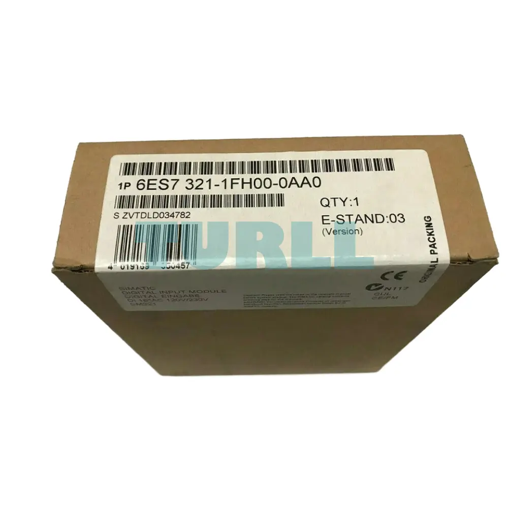 Siemens 6ES7321-1FH00-0AA0 SIMATIC S7-300 Digital Input SM 321, 16 DI, 120/230V AC Original Brand New 2 Siemens 6ES7321-1FH00-0AA0 SIMATIC S7-300 Digital Input SM 321, 16 DI, 120/230V AC
