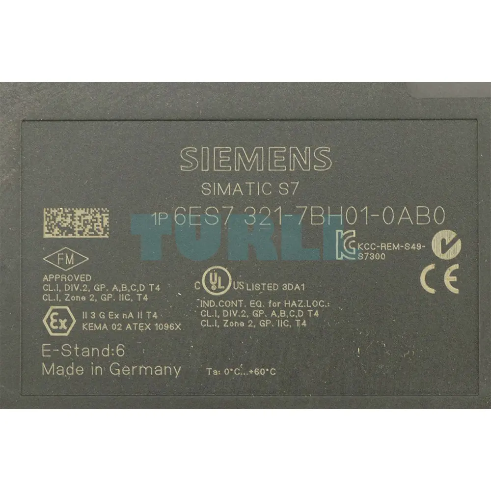6ES7321-7BH01-0AB0 Siemens SIMATIC S7-300 Digital Input SM 321 Original Brand New 4 6ES7321-7BH01-0AB0 Siemens SIMATIC S7-300 Digital Input SM 321