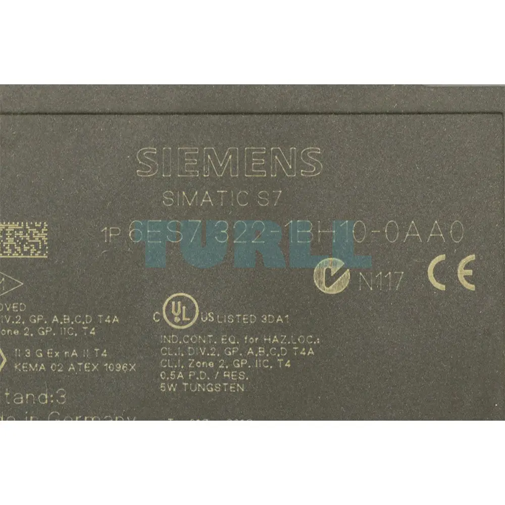 6ES7322-1BH10-0AA0 Siemens SIMATIC S7-300 Digital Output SM 322 Original Brand New 4 6ES7322-1BH10-0AA0 Siemens SIMATIC S7-300 Digital Output SM 322