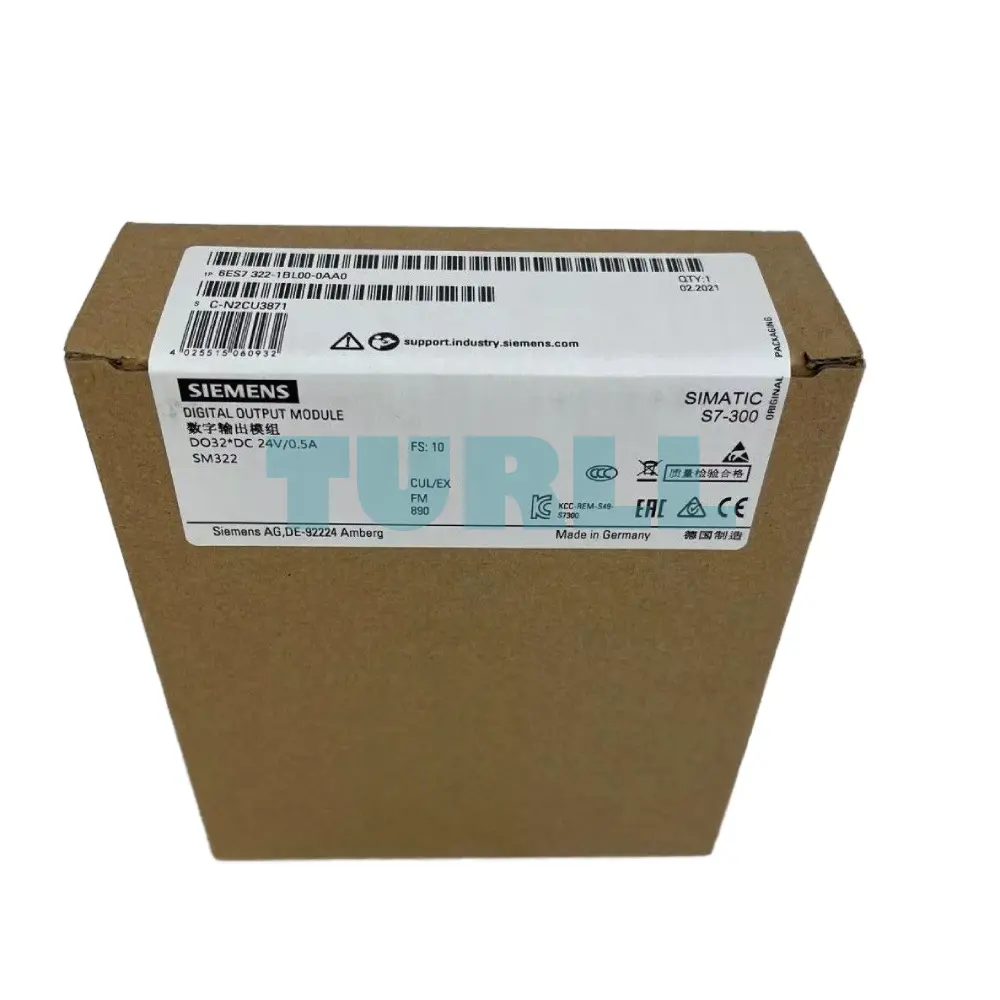 Siemens 6ES7322-1BL00-0AA0 SIMATIC S7-300 Digital Output SM 322, 32 DO, 24V DC Original Brand New 4 Siemens 6ES7322-1BL00-0AA0 SIMATIC S7-300 Digital Output SM 322, 32 DO, 24V DC