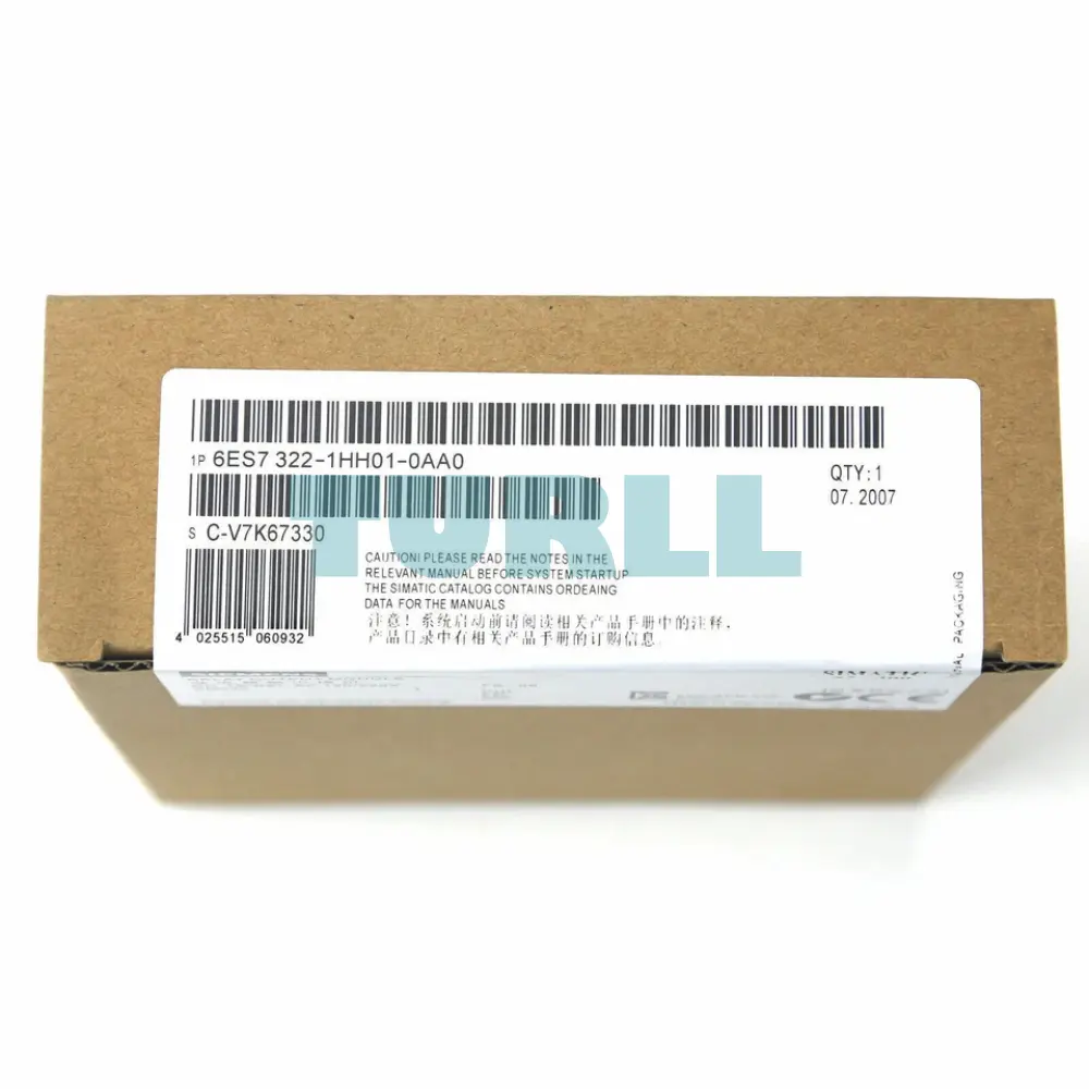 Siemens 6ES7322-1HH01-0AA0 SIMATIC S7-300 SM 322 Digital Output Module, 16 DO Relay Original Brand New 4 Siemens 6ES7322-1HH01-0AA0 SIMATIC S7-300 SM 322 Digital Output Module, 16 DO Relay