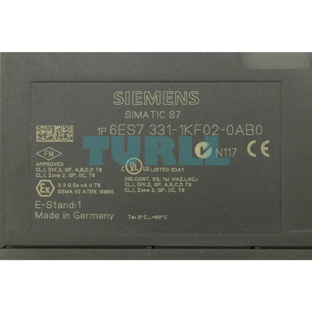 Siemens 6ES7331-1KF02-0AB0 SIMATIC S7-300 Analog Input SM 331, 8 AI, 13-Bit Original Brand New 3 Siemens 6ES7331-1KF02-0AB0 SIMATIC S7-300 Analog Input SM 331, 8 AI, 13-Bit