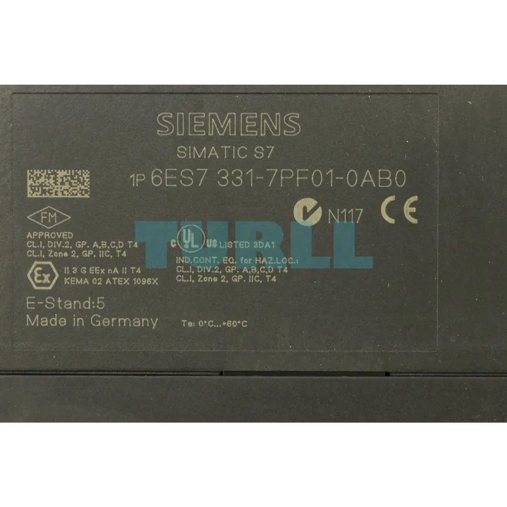 Siemens 6ES7331-7PF01-0AB0 SIMATIC S7-300 Analog Input SM 331, 8 AI, RTD Original Brand New 3 Siemens 6ES7331-7PF01-0AB0 SIMATIC S7-300 Analog Input SM 331, 8 AI, RTD