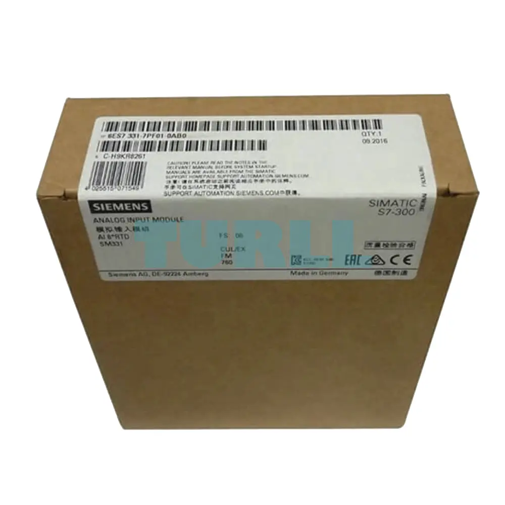 Siemens 6ES7331-7PF01-0AB0 SIMATIC S7-300 Analog Input SM 331, 8 AI, RTD Original Brand New 5 Siemens 6ES7331-7PF01-0AB0 SIMATIC S7-300 Analog Input SM 331, 8 AI, RTD