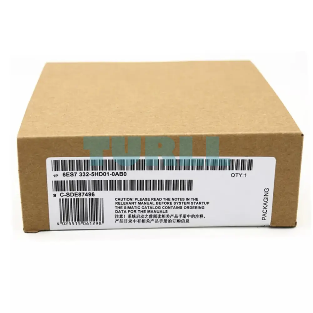 Siemens 6ES7332-5HD01-0AB0 SIMATIC S7-300 Analog Output SM 332, 4 AO, 11/12-bit Original Brand New 5 Siemens 6ES7332-5HD01-0AB0 SIMATIC S7-300 Analog Output SM 332, 4 AO, 11/12-bit