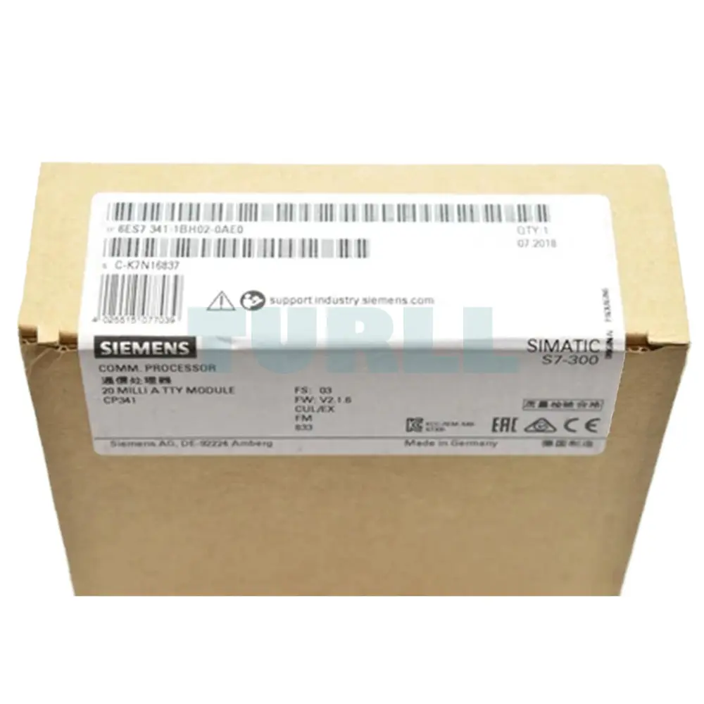 6ES7341-1BH02-0AE0 Siemens SIMATIC S7-300 CP 341 Communications Processor Original Brand New 2 6ES7341-1BH02-0AE0 Siemens SIMATIC S7-300 CP 341 Communications Processor