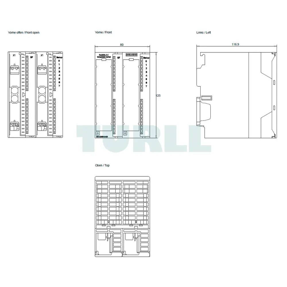 6ES7355-2CH00-0AE0 Siemens SIMATIC S7-300 Temperature Control Unit FM 355-2 C Original Brand New 2 6ES7355-2CH00-0AE0 Siemens SIMATIC S7-300 Temperature Control Unit FM 355-2 C