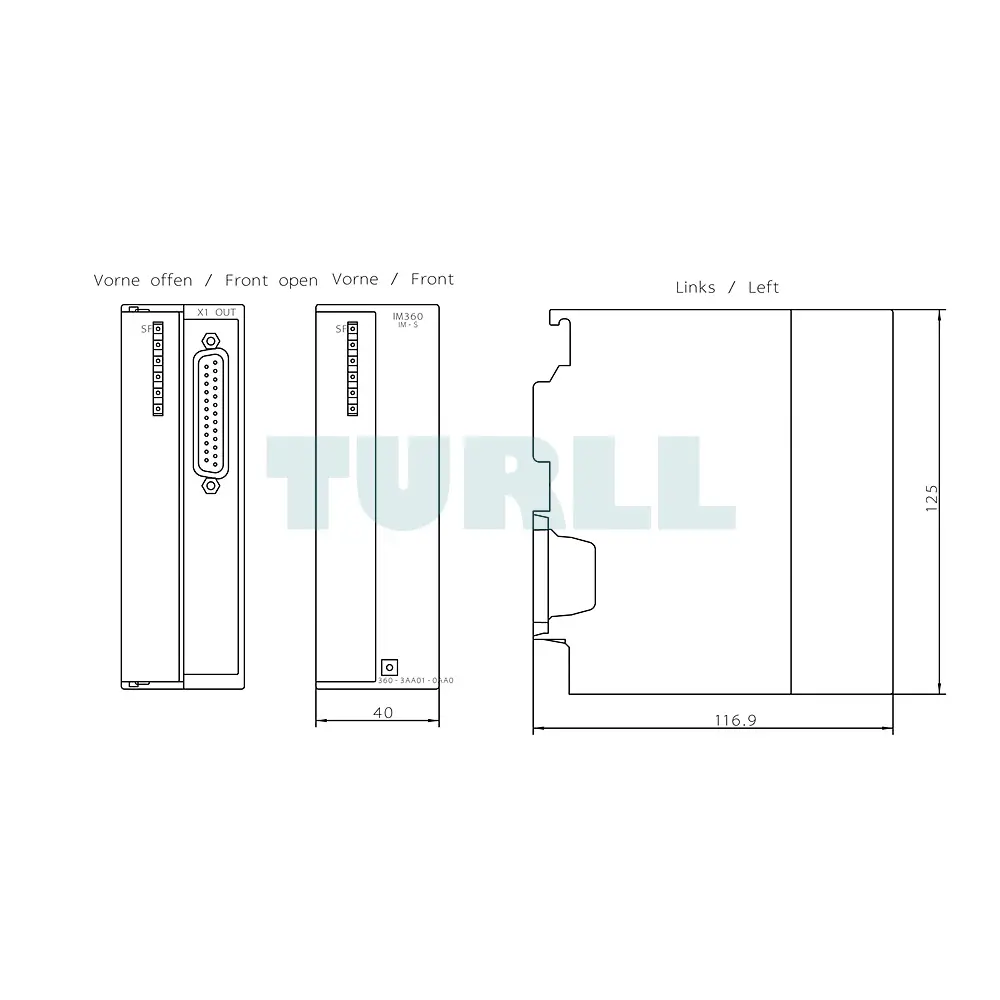 6ES7360-3AA01-0AA0 Siemens SIMATIC S7-300 Connection IM 360 Original Brand New 5 6ES7360-3AA01-0AA0 Siemens SIMATIC S7-300 Connection IM 360