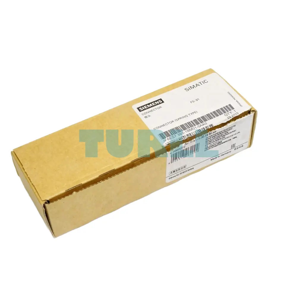 Siemens 6ES7392-1BM01-0AA0 SIMATIC S7-300 Front Connector, 40-Pole, Spring-Loaded Contact Original Brand New 6 Siemens 6ES7392-1BM01-0AA0 SIMATIC S7-300 Front Connector, 40-Pole, Spring-Loaded Contact