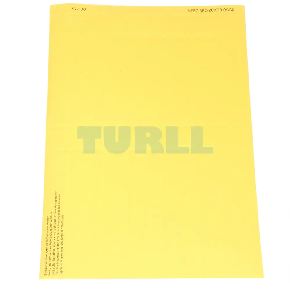 6ES7392-2CX00-0AA0 Siemens SIMATIC S7-300 Labeling Sheets Original Brand New 1 6ES7392-2CX00-0AA0 Siemens SIMATIC S7-300 Labeling Sheets