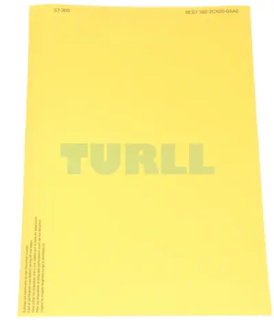6ES7392-2CX00-0AA0 Siemens SIMATIC S7-300 Labeling Sheets