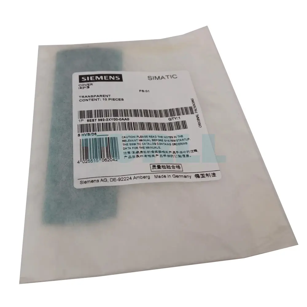 6ES7392-2XY00-0AA0 Siemens SIMATIC S7 Labeling Cover Original Brand New 2 6ES7392-2XY00-0AA0 Siemens SIMATIC S7 Labeling Cover