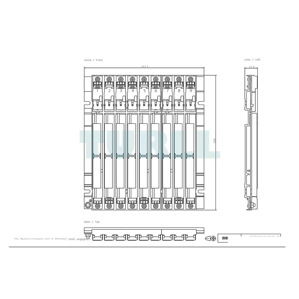 6ES7403-1JA11-0AA0 SIEMENS Exclusive SIMATIC S7-400 ER2 Aluminum Extension Rack 9-Slot Original Brand New 2 6ES7403-1JA11-0AA0 SIEMENS SIMATIC S7-400 ER2 Aluminum Extension Rack 9-Slot