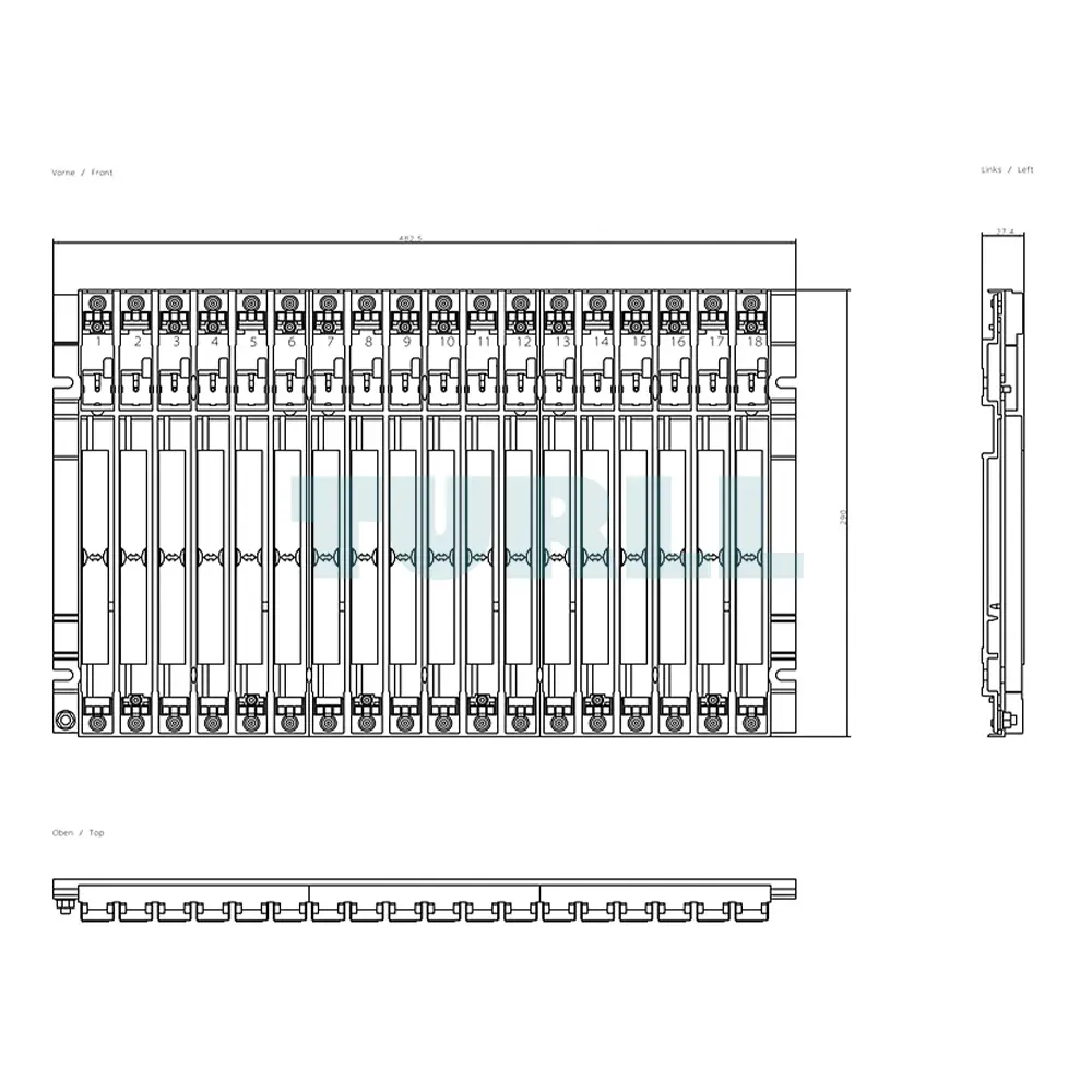 6ES7403-1TA11-0AA0 SIEMENS Exclusive SIMATIC S7-400 ER1 Aluminum Extension Rack 18-Slot Original Brand New 2 6ES7403-1TA11-0AA0 SIEMENS SIMATIC S7-400 ER1 Aluminum Extension Rack 18-Slot