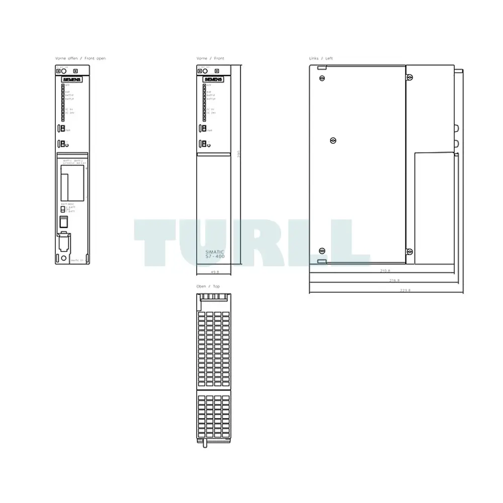 6ES7405-0RA02-0AA0 SIEMENS Exclusive SIMATIC S7-400 PS 405 Power Supply 20A Wide Range Original Brand New 2 6ES7405-0RA02-0AA0 SIEMENS SIMATIC S7-400 PS 405 Power Supply 20A