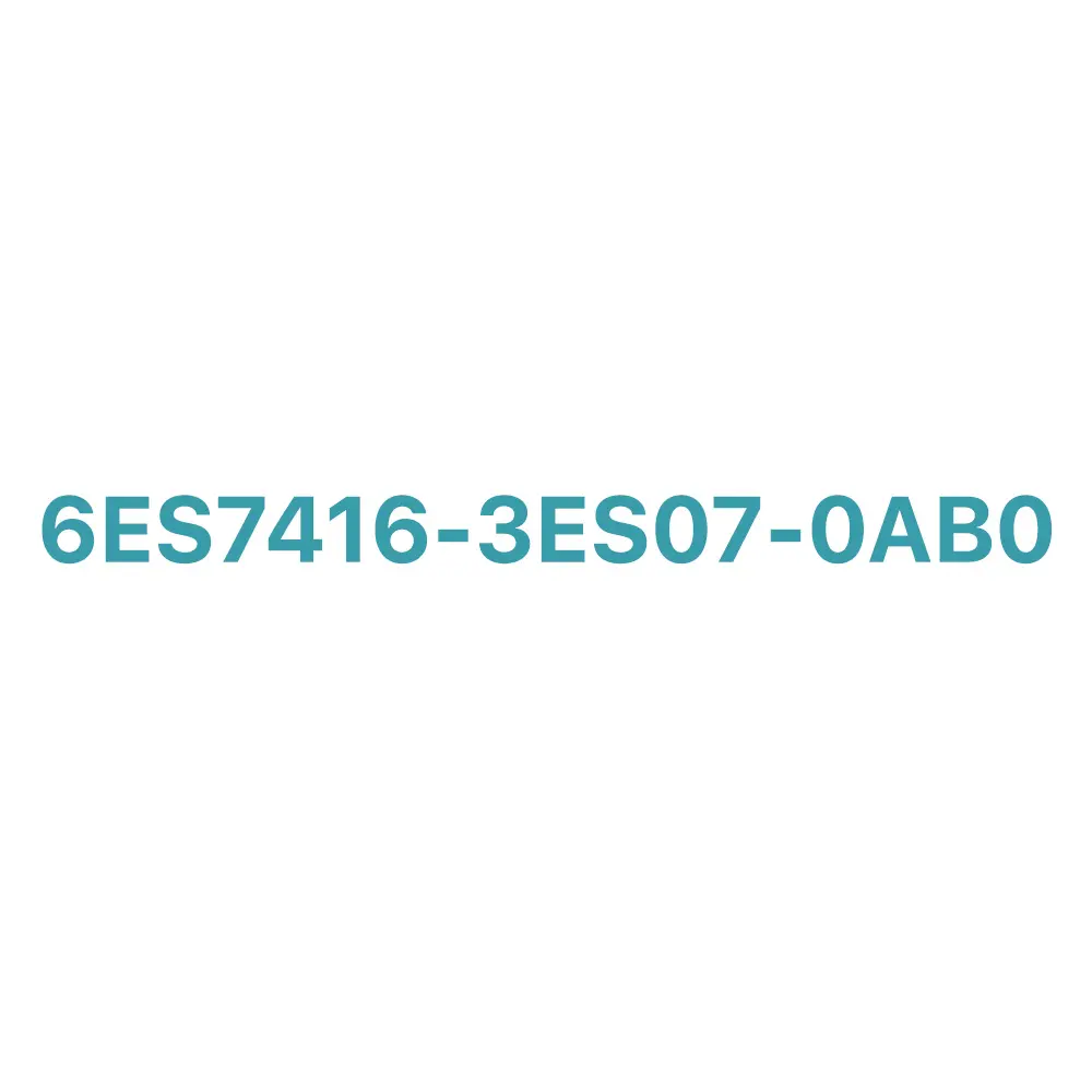 6ES7416-3ES07-0AB0 SIEMENS Exclusive SIMATIC S7-400 CPU 416-3 PN/DP Central Processing Unit Original Brand New 3 6ES7416-3ES07-0AB0 SIEMENS SIMATIC S7-400 CPU 416-3 PN/DP