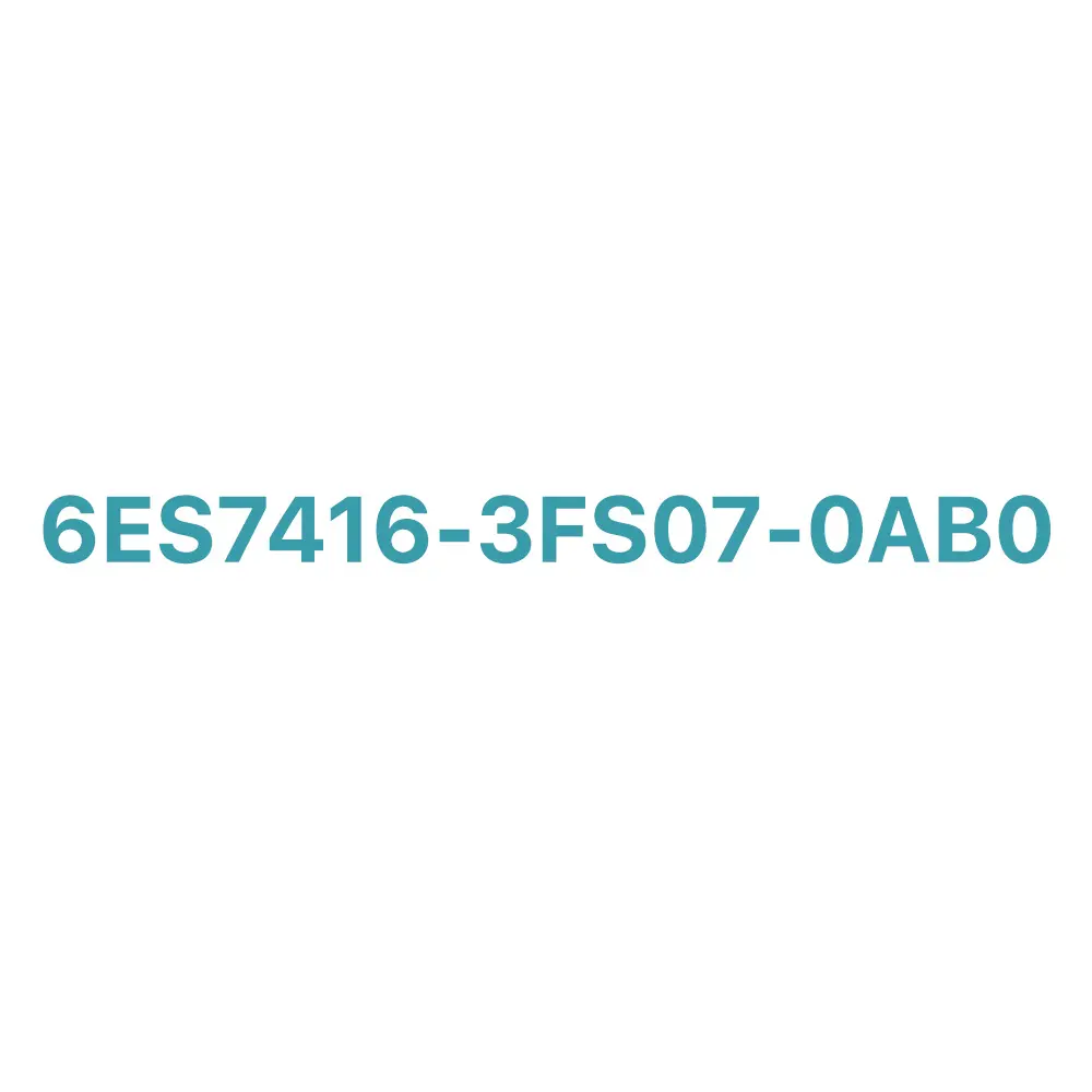 6ES7416-3FS07-0AB0 SIEMENS Exclusive SIMATIC S7-400 CPU 416F-3 PN/DP Central Processing Unit Original Brand New 4 6ES7416-3FS07-0AB0 SIEMENS SIMATIC S7-400 CPU 416F-3 PN/DP Central Processing Unit