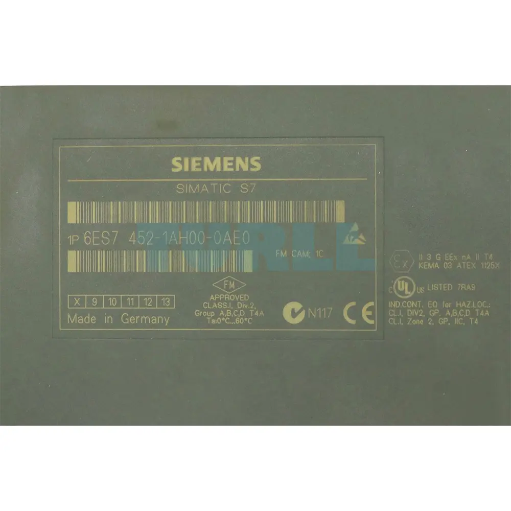 6ES7452-1AH00-0AE0 SIEMENS Exclusive SIMATIC S7-400 Cam Controller FM 452 Original Brand New 4 6ES7452-1AH00-0AE0 SIEMENS FM 452 Cam Controller Module