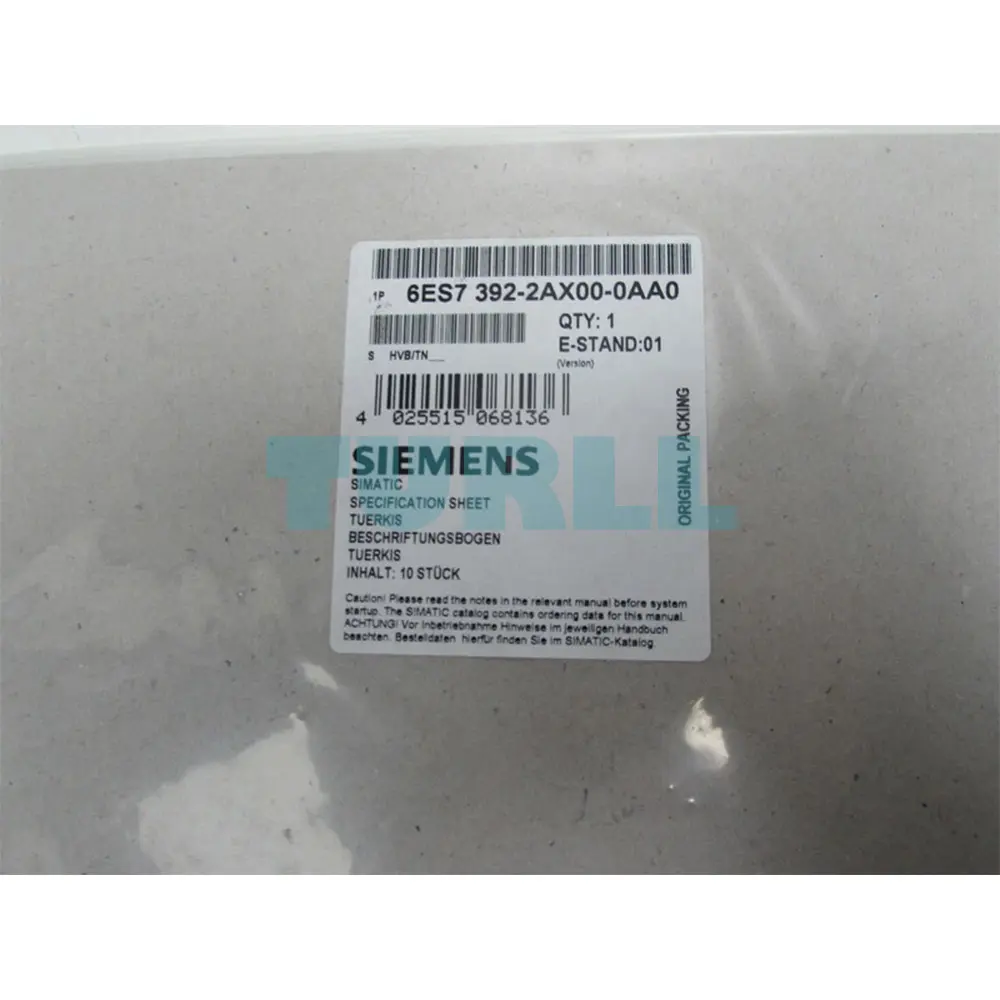 6ES7492-2AX00-0AA0 SIEMENS Exclusive SIMATIC S7-400 Labeling Sheets Original Brand New 2 6ES7492-2AX00-0AA0 SIEMENS S7-400 Labeling Sheets