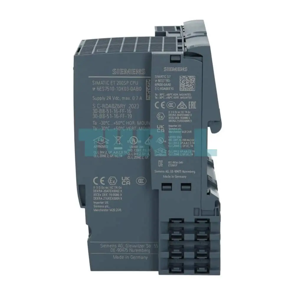 6ES7510-1DK03-0AB0 Siemens SIMATIC DP CPU 1510SP-1 PN Original Brand New 3 6ES7510-1DK03-0AB0 Siemens SIMATIC DP CPU 1510SP-1 PN