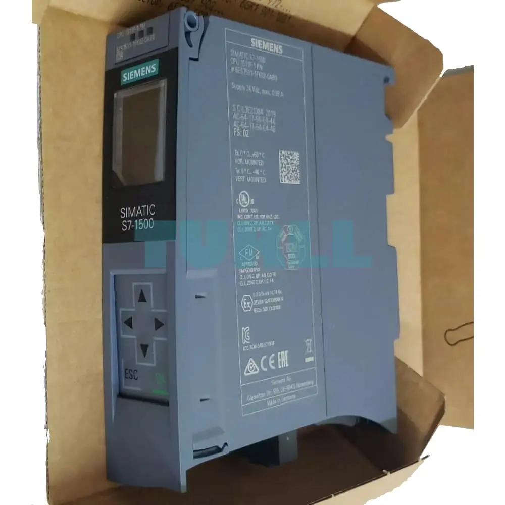 6ES7511-1FK02-0AB0 Siemens SIMATIC S7-1500F CPU 1511F-1 PN Original Brand New 4 6ES7511-1FK02-0AB0 Siemens SIMATIC S7-1500F CPU 1511F-1 PN