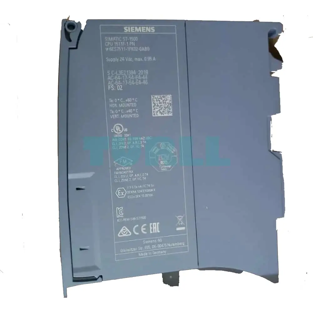 6ES7511-1FK02-0AB0 Siemens SIMATIC S7-1500F CPU 1511F-1 PN Original Brand New 3 6ES7511-1FK02-0AB0 Siemens SIMATIC S7-1500F CPU 1511F-1 PN