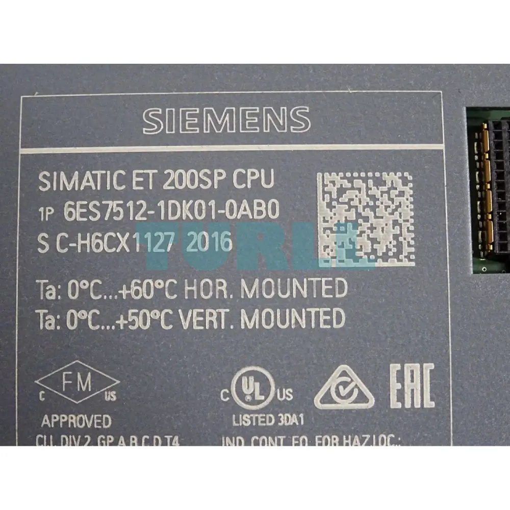 Siemens 6ES7512-1DK01-0AB0 SIMATIC S7-1500, CPU 1512SP-1 PN for ET 200SP Original Brand New 3 Siemens 6ES7512-1DK01-0AB0 SIMATIC S7-1500, CPU 1512SP-1 PN for ET 200SP