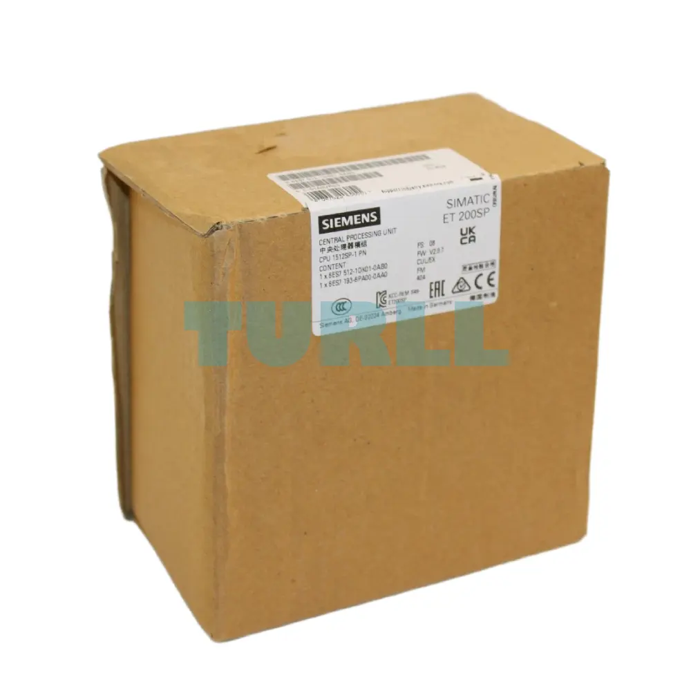 Siemens 6ES7512-1DK01-0AB0 SIMATIC S7-1500, CPU 1512SP-1 PN for ET 200SP Original Brand New 2 Siemens 6ES7512-1DK01-0AB0 SIMATIC S7-1500, CPU 1512SP-1 PN for ET 200SP
