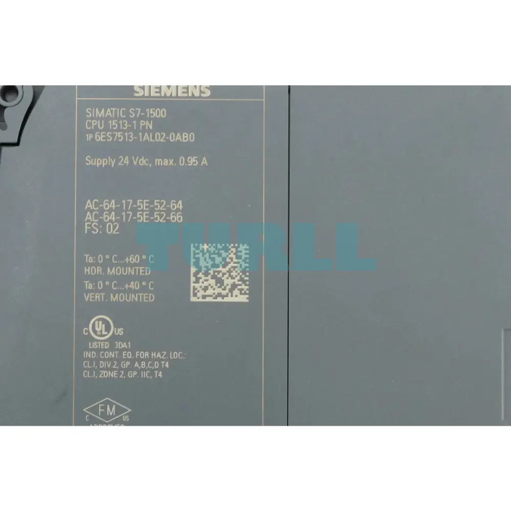Siemens 6ES7513-1AL02-0AB0 SIMATIC S7-1500 CPU 1513-1 PN Original Brand New 2 Siemens 6ES7513-1AL02-0AB0 SIMATIC S7-1500 CPU 1513-1 PN
