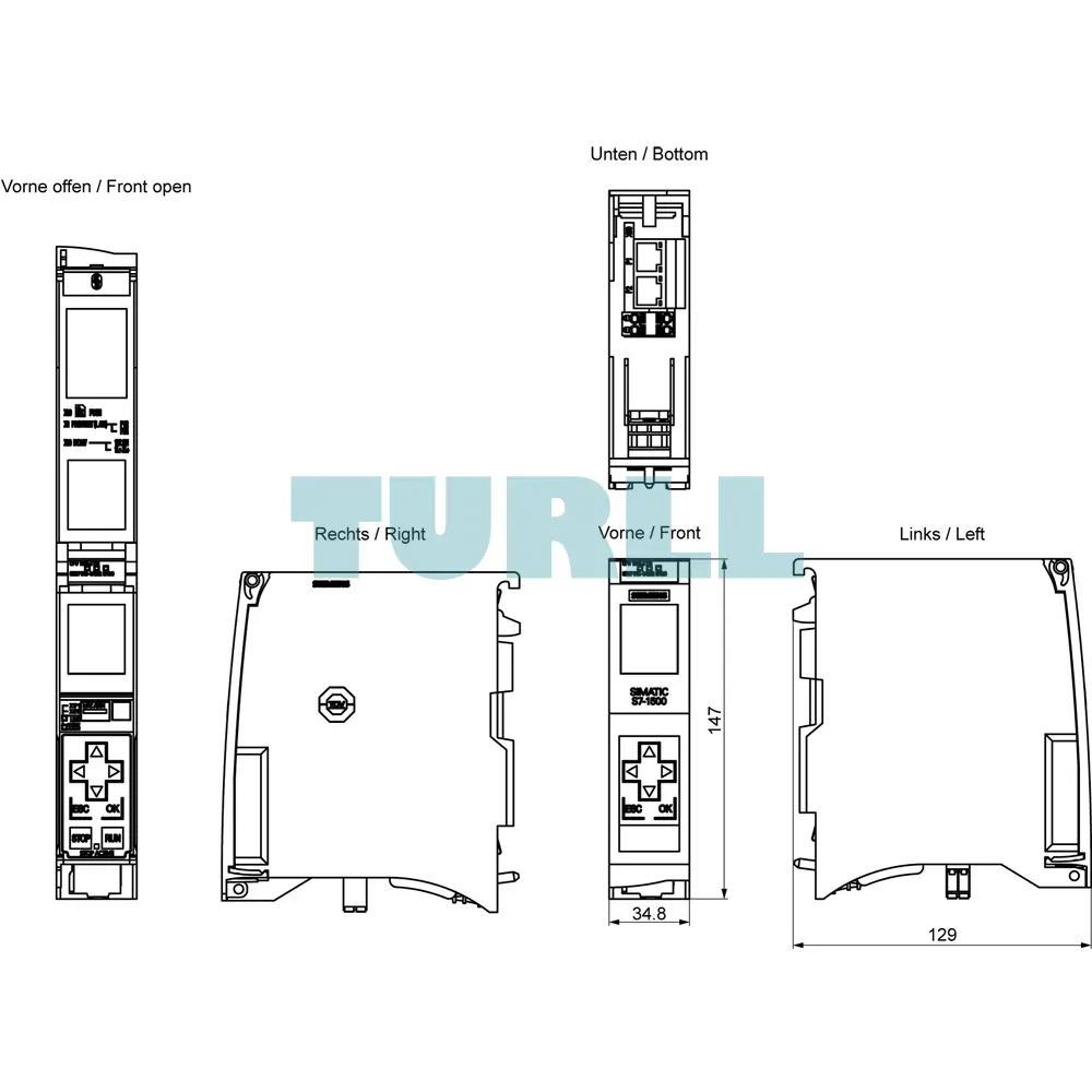 Siemens 6ES7513-1AL02-0AB0 SIMATIC S7-1500 CPU 1513-1 PN Original Brand New 6 Siemens 6ES7513-1AL02-0AB0 SIMATIC S7-1500 CPU 1513-1 PN