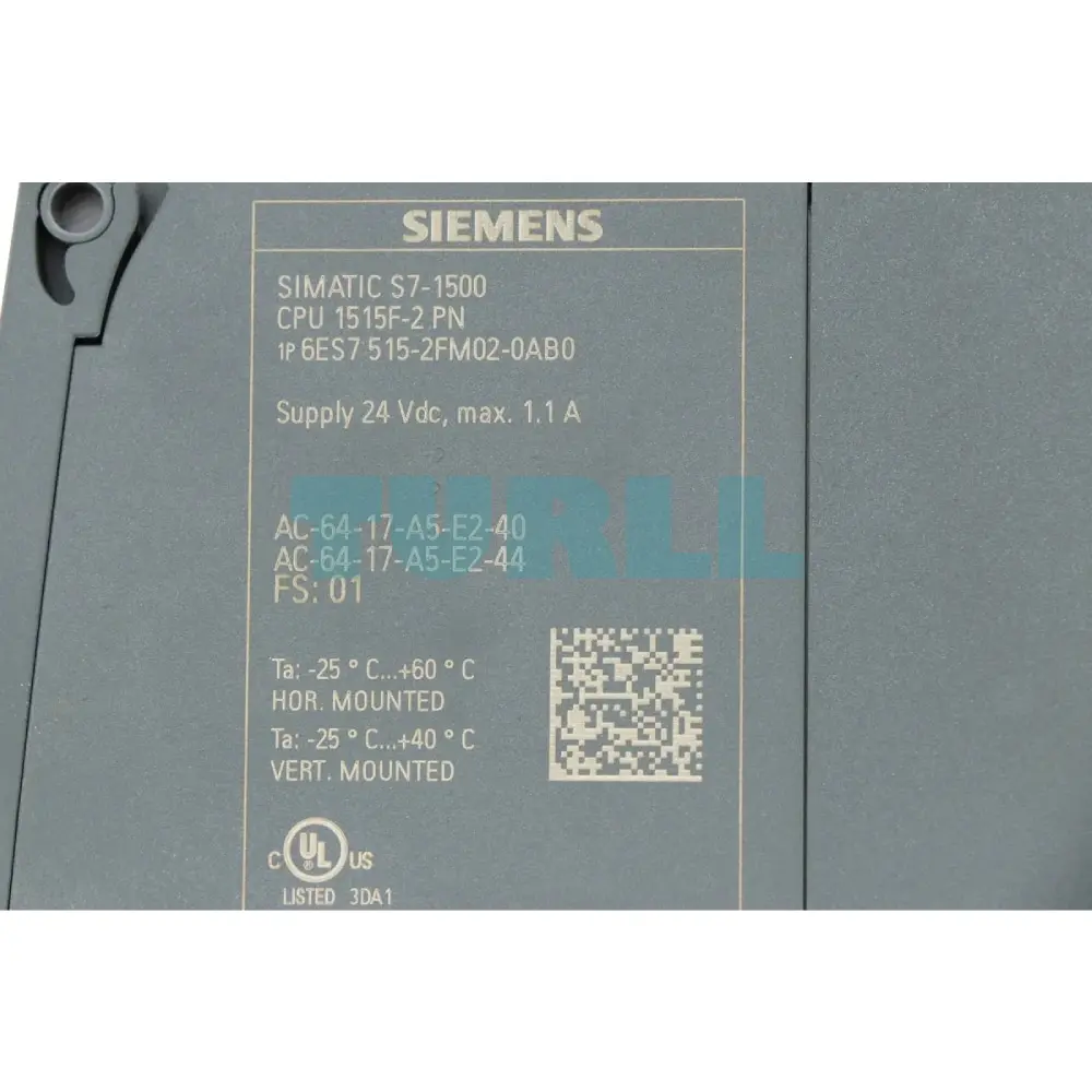 6ES7515-2FM02-0AB0 Siemens SIMATIC S7-1500F CPU 1515F-2 PN Original Brand New 2 6ES7515-2FM02-0AB0 Siemens SIMATIC S7-1500F CPU 1515F-2 PN