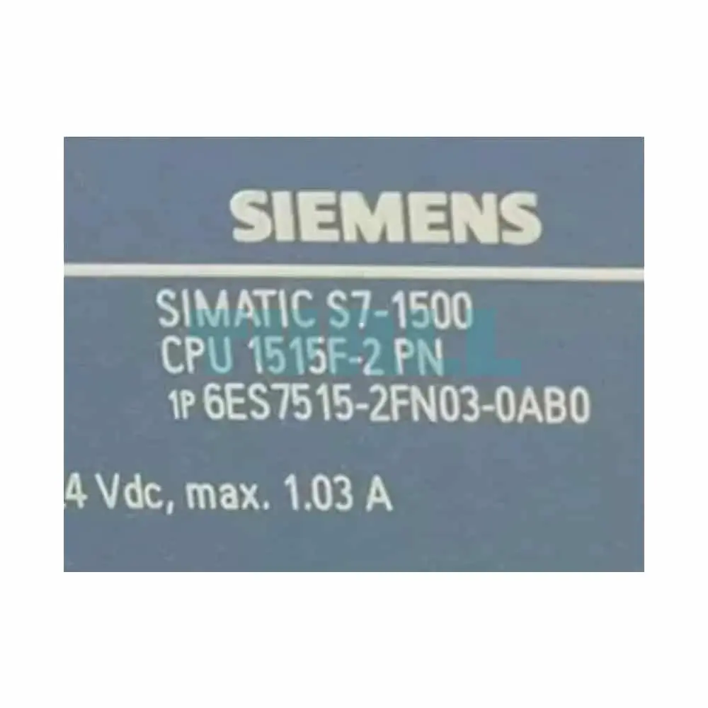 6ES7515-2FN03-0AB0 Siemens SIMATIC S7-1500F CPU 1515F-2 PN Original Brand New 7 6ES7515-2FN03-0AB0 Siemens SIMATIC S7-1500F CPU 1515F-2 PN