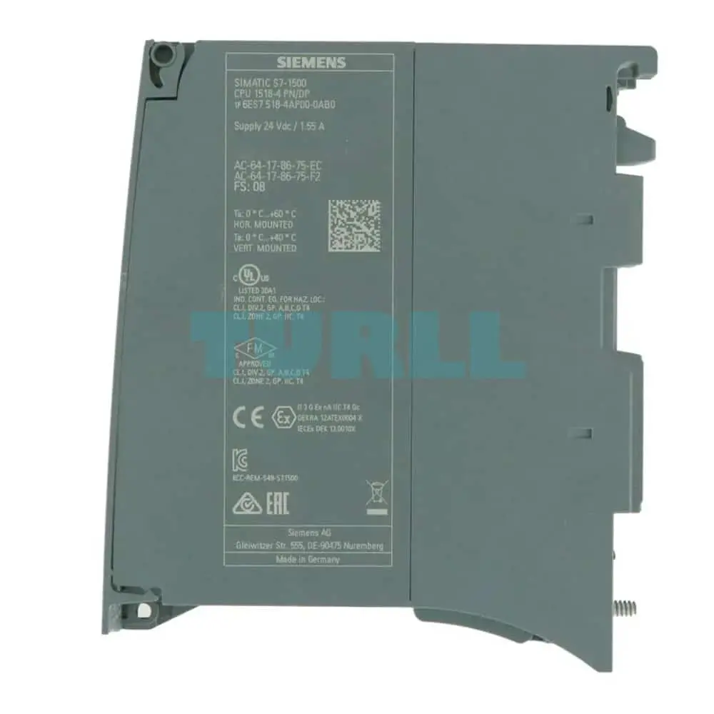 6ES7518-4AP00-0AB0 Siemens SIMATIC S7-1500 CPU 1518-4 PN/DP Original Brand New 2 6ES7518-4AP00-0AB0 Siemens SIMATIC S7-1500 CPU 1518-4 PN/DP