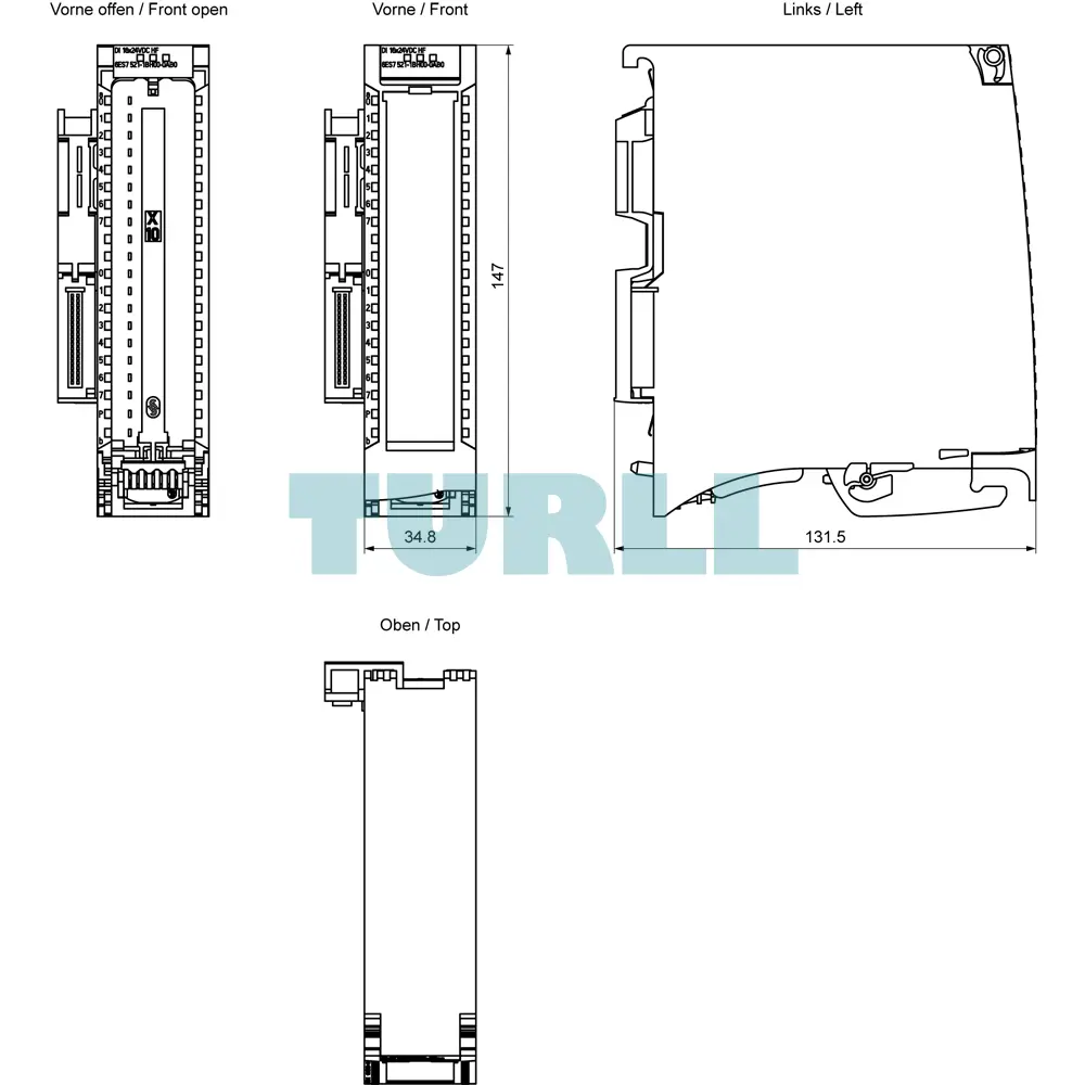 Siemens 6ES7521-1BH00-0AB0 SIMATIC S7-1500 Digital Input Module DI 16x24V DC HF Original Brand New 5 Siemens 6ES7521-1BH00-0AB0 SIMATIC S7-1500 Digital Input Module DI 16x24V DC HF