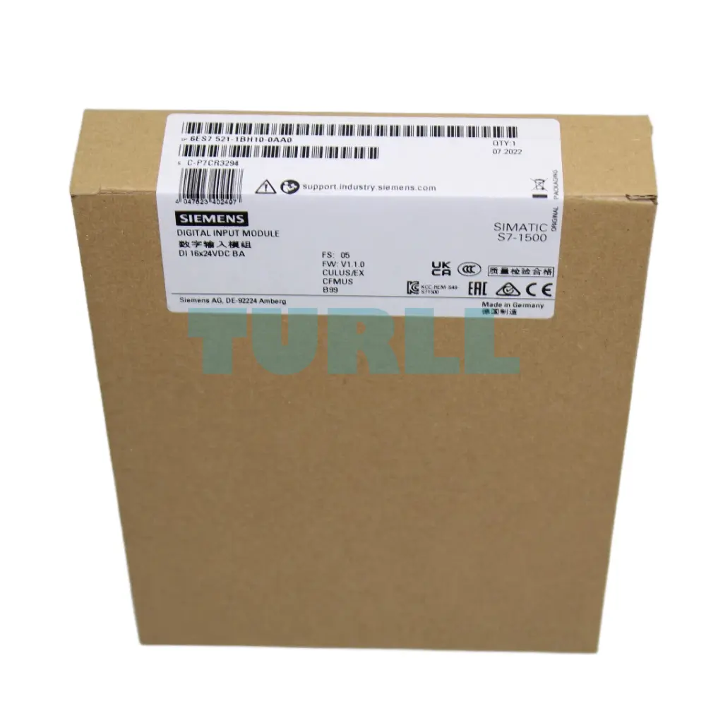 Siemens 6ES7521-1BH10-0AA0 SIMATIC S7-1500 Digital Input Module DI 16x24 V DC BA Original Brand New 4 Siemens 6ES7521-1BH10-0AA0 SIMATIC S7-1500 Digital Input Module DI 16x24 V DC BA